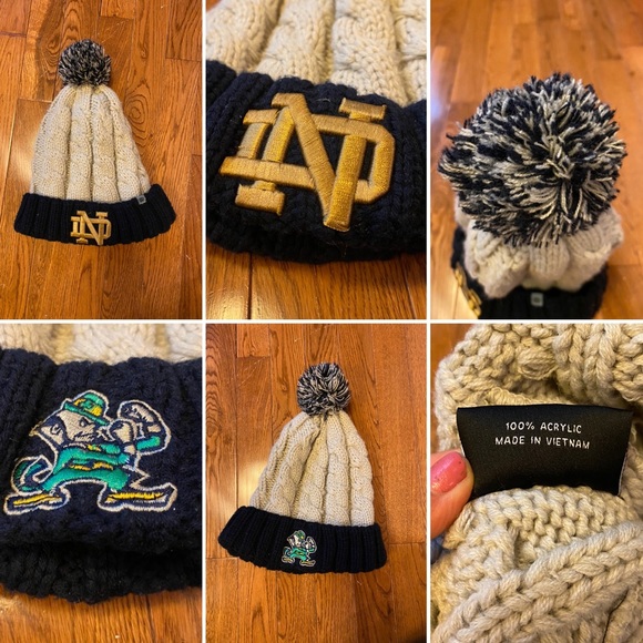notre dame pom pom hat